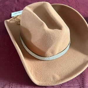 Jessica Simpson Tan Cowboy Hat